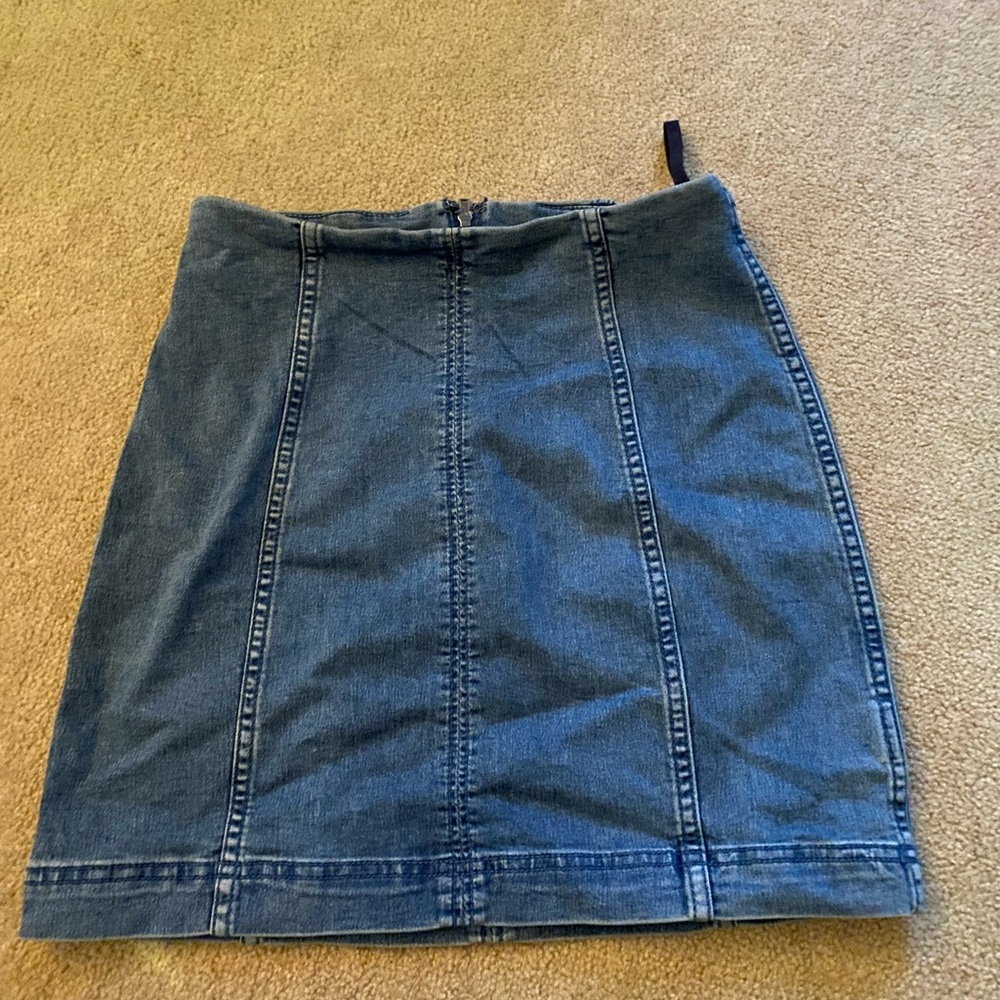 Denim mini skirt